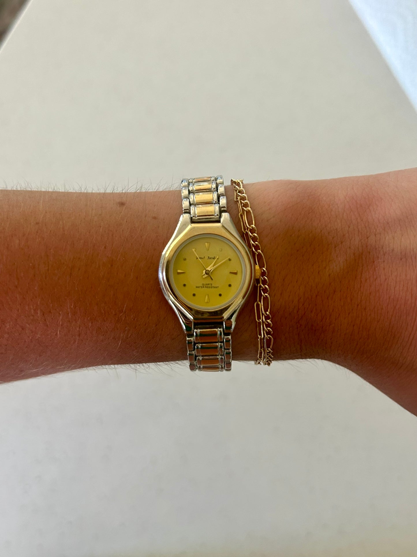 Paul Jardin Pale Yellow Gold & Silver Watch