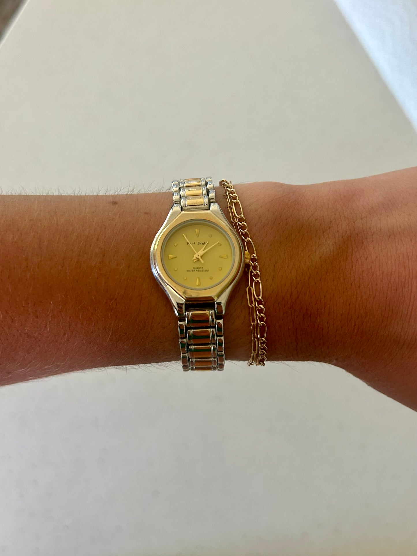 Paul Jardin Pale Yellow Gold & Silver Watch