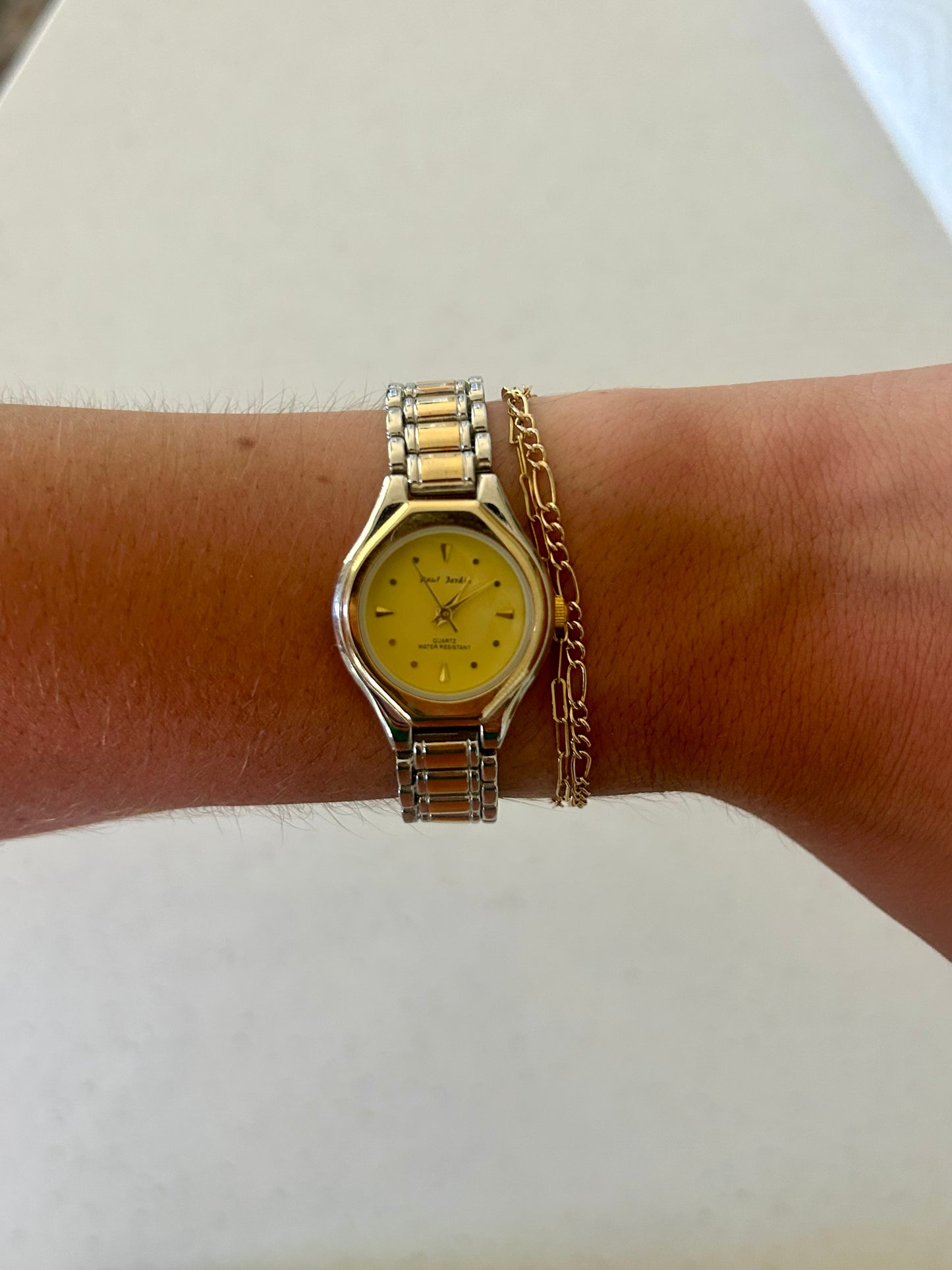 Paul Jardin Pale Yellow Gold & Silver Watch