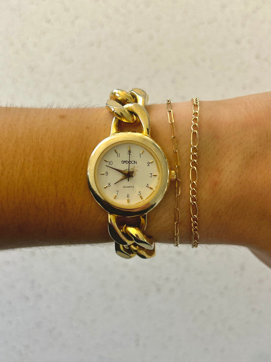 Chunky Gold Chain Watch